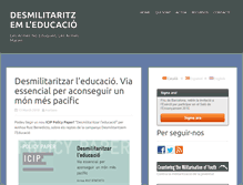 Tablet Screenshot of desmilitaritzem.blog.pangea.org